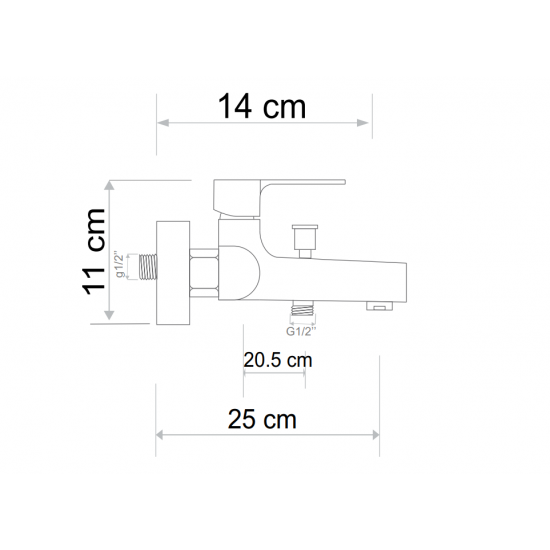 Μπαταρία Λουτρού Σετ Forte Mix M1601 Chrome Μπαταρία Λουτρού Σετ Forte Mix M1601 Chrome